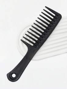 1 pièce Peigne large noir pour coiffure de cheveux bouclés, brosse à cheveux, peigne, outils capillaires, produits et accessoires capillaires pour le salon de coiffure, les voyages essentiels, la rentrée scolaire, les vacances, les accessoires capillaires pour femmes, les brosses, la brosse de contour, la brosse à cheveux, le peigne de contour, l'ensemble de brosses à cheveux, le peigne à cheveux, la mini-brosse à cheveux, la brosse démêlante, les produits capillaires, les outils capillaires, les accessoires capillaires, les soins capillaires, la brosse à cheveux bouclés, le coiffeur, l'équipement de coiffure, les articles de voyage essentiels, la coiffure, la coiffure