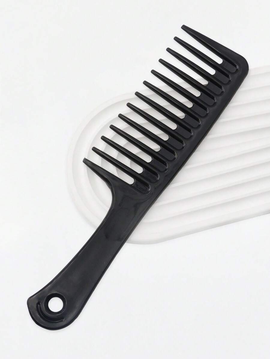 1 pièce Peigne large noir pour coiffure de cheveux bouclés, brosse à cheveux, peigne, outils capillaires, produits et accessoires capillaires pour le salon de coiffure, les voyages essentiels, la rentrée scolaire, les vacances, les accessoires capillaires pour femmes, les brosses, la brosse de contour, la brosse à cheveux, le peigne de contour, l'ensemble de brosses à cheveux, le peigne à cheveux, la mini-brosse à cheveux, la brosse démêlante, les produits capillaires, les outils capillaires, les accessoires capillaires, les soins capillaires, la brosse à cheveux bouclés, le coiffeur, l'équipement de coiffure, les articles de voyage essentiels, la coiffure, la coiffure