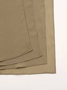 Pañuelo unicolor minimalista - Camel - Ver 5