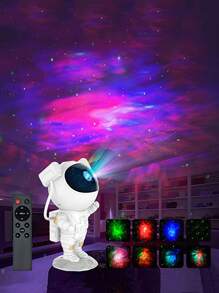 1 pieza Proyector galaxia poliresina proyección creativo con diseño de astronauta para casa - Multicolor - Ver 1