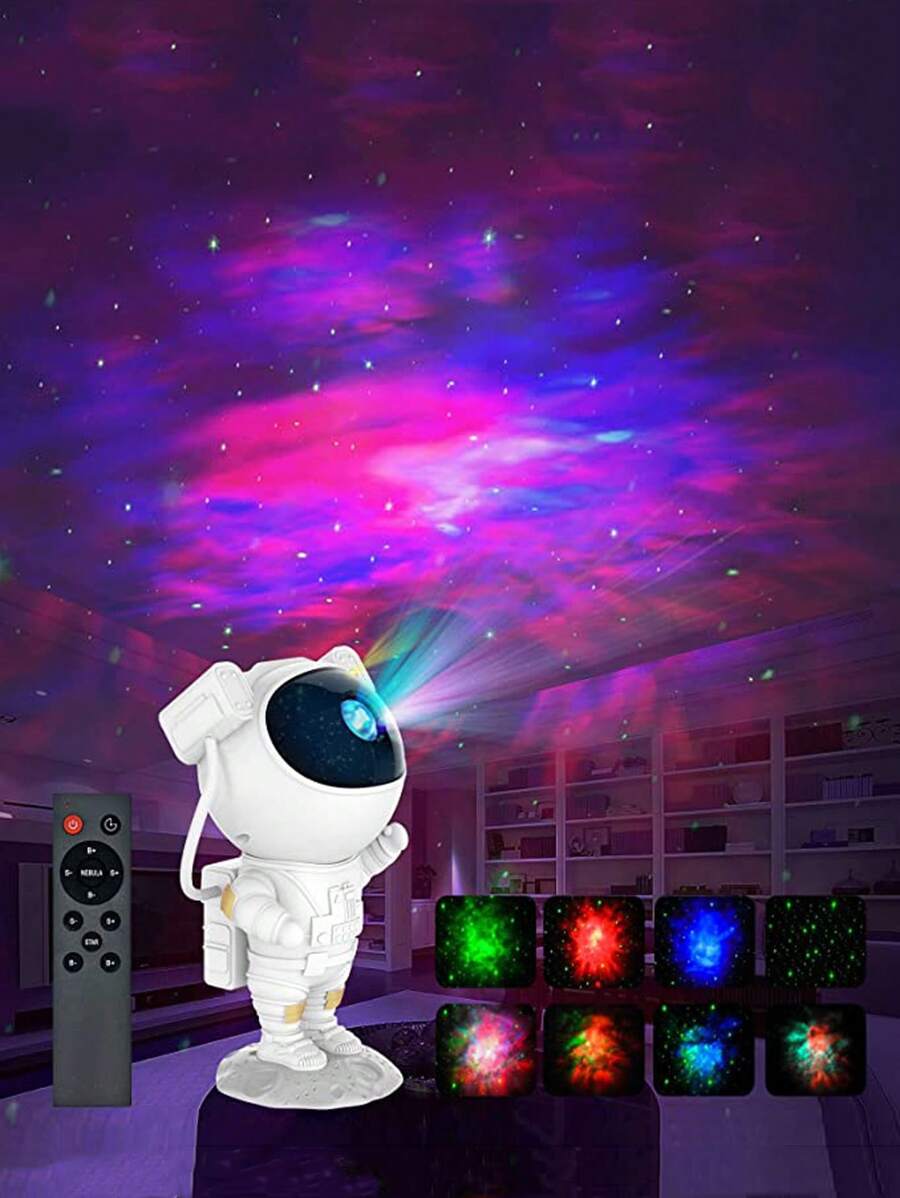 1 pieza Proyector galaxia poliresina proyección creativo con diseño de astronauta para casa - Multicolor - Ver 1