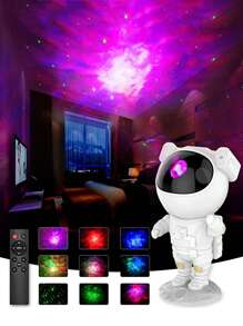 1 pieza Proyector galaxia poliresina proyección creativo con diseño de astronauta para casa - Multicolor - Ver 2
