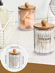 1pc Clear Storage Box - Clear - View 5