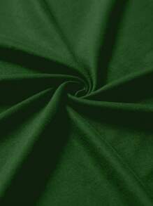 Manfinity Dauomo Men Solid Round Neck Tee - Dark Green - View 3