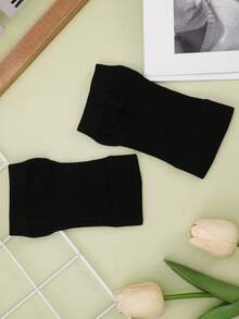 1 cặp bảo vệ lòng bàn tay tập thể dục màu trơn - màu đen - Xem 2