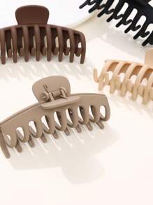 4入組女性爪設計極簡風格髮爪適用於日常 - 彩色 - 查看 3