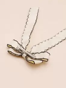 1 chiếc kẹp tóc nơ viền sóng cho nữ, phụ kiện tóc ruy băng vải thời trang, thanh lịch, đa năng cho mọi dịp, kẹp tóc dễ thương ngày Valentine, kẹp tóc càng cua, kẹp tóc cài đầu, đồ dùng học tập, đại học, trang phục mùa đông cho nữ, nơ, phụ kiện tóc, phụ kiện đội đầu, ghim cài tóc - Màu be - Xem 5