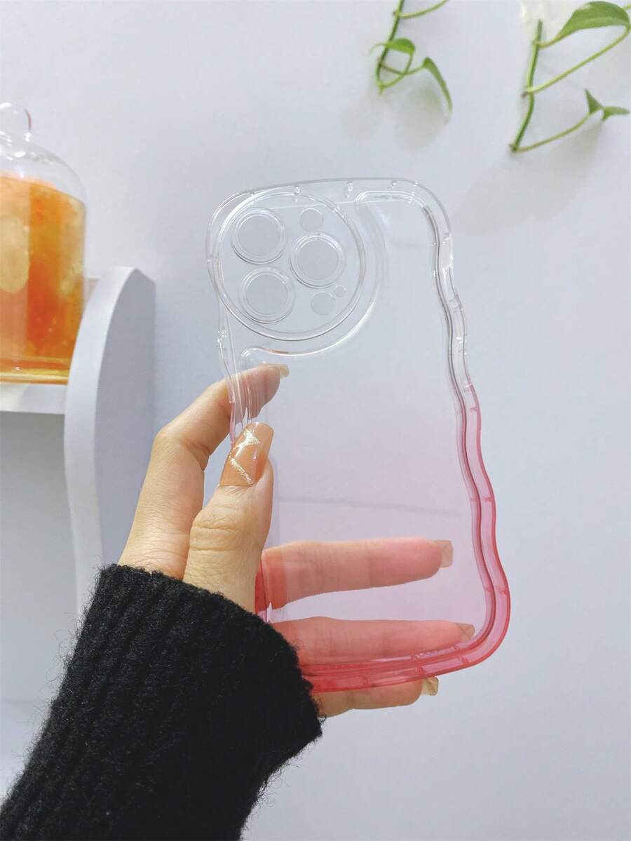 漸層透明手機殼 - 粉色 - 查看 1