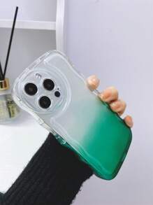Ombre Clear Phone Case - Dark Green - View 4
