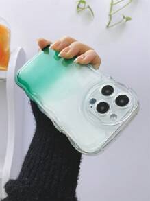 Ombre Clear Phone Case - Dark Green - View 7