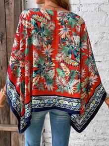 SHEIN VCAY Áo sơ mi nữ Nhiệt đới Boho - Nhiều màu - Xem 6