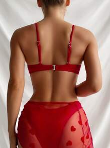 SHEIN Swim 2pcs/Set Swimwear With Underwire & Non-Padded Bikini Set, 3-Piece Summer