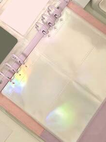 10 件全息透明相册页补充装，简单多用途相册页，适用于活页相册，返校，学校用品 - 彩色 - 查看 3