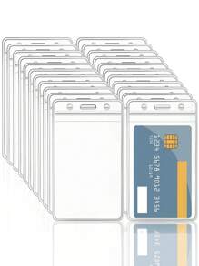 10 cái Bìa Thẻ Rõ Ràng, Chủ Thẻ Chống Nước Đa Năng Đơn Giản Cho Văn Phòng, Sinh Viên, Trường Học - Trong sáng - Xem 1