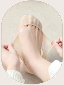 3pairs Women Hollow Out Fashionable Invisible Socks For Daily Decoration - Multicolor - View 4