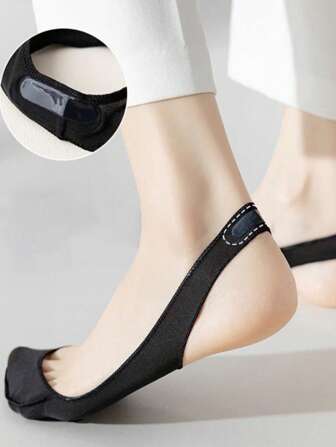 3雙女性鏤空時尚船襪日常裝飾