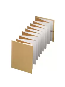 1pc Solid Color Photo Album, Creative Foldable Self Adhesive DIY Memory Book For Photo, Card Storage - Black - View 5