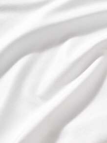 Manfinity Homme 男士随机标语和人物图案 T 恤男士图案 T 恤男士图案服装 - 白色 - 查看 3