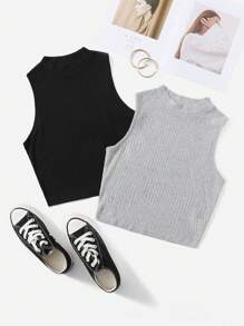 SHEIN EZwear Women Tank Tops & Camis - Multicolor - View 1