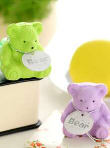 1 Pieza Borrador Con Afilador En Forma De Oso 2 En 1 - Multicolor - Ver 4