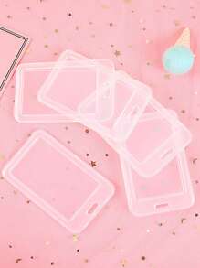 6 piezas bolsillo de carta transparente - transparente - Ver 5