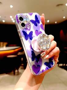 Ốp Điện Thoại Họa Tiết Con Bướm Có Giá Đỡ Điện Thoại Nổi Bật - Nhiều màu - Xem 5