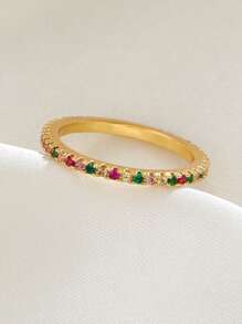 Vòng Trang Trí Đá Cubic Zirconia - Vàng - Xem 4