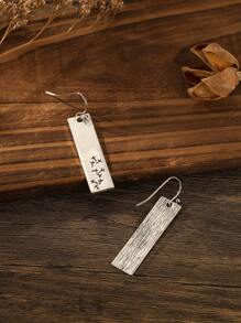 1 đôi Bông tai thả bồ công anh cổ điển dành cho nữ, Quà tặng thời trang cho ngày lễ tình nhân - Màu Bạc Cổ - Xem 2