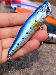 SOUGAYILANG 8入組魚餌攀爬魚餌浮水假餌