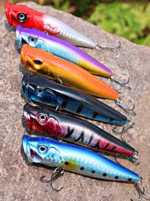 SOUGAYILANG 8入組魚餌攀爬魚餌浮水假餌