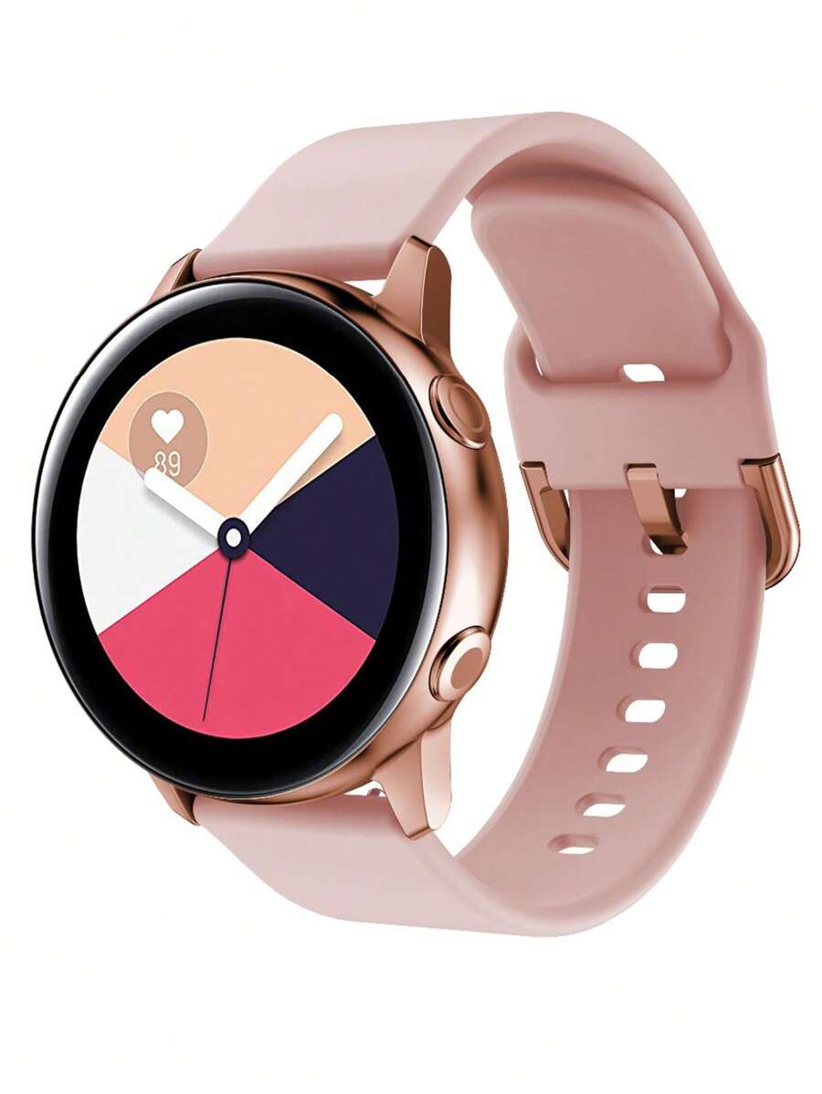1入組20mm手錶腕帶，適用於三星Galaxy Watch 4/5/5 Pro/Classic 46mm/ Active 2/Gear S3，矽膠帶，適用於華為GT 2/2e/3/3 Pro智能手錶腕帶配件