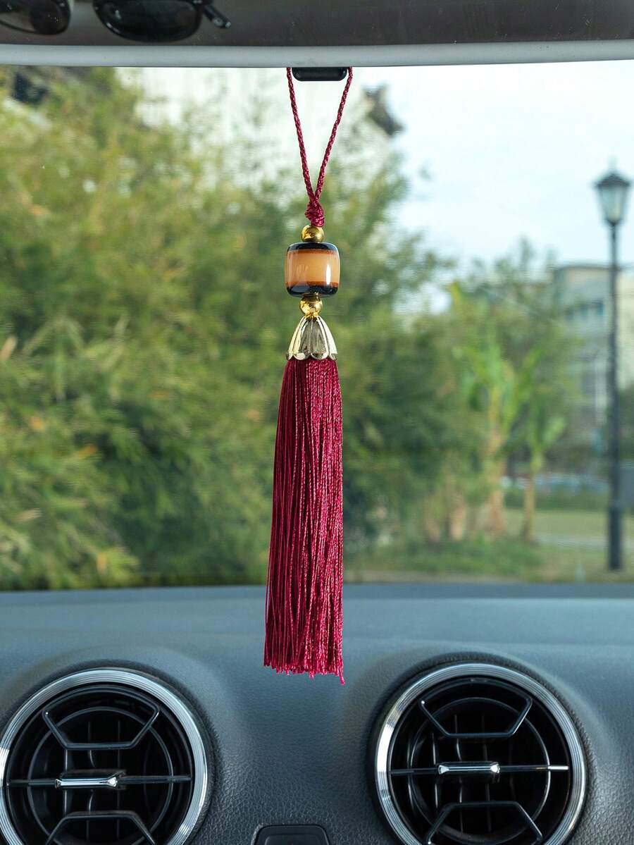 Tassel Car Hanging Decoration - Multicolor - View 1