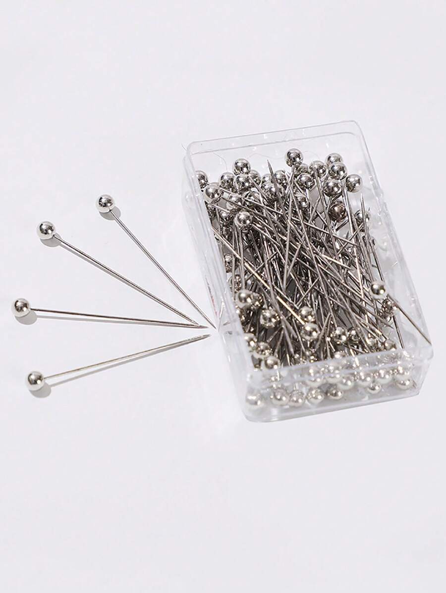 100 cái trang trí bóng cho phụ nữ Pin khăn thông thường để trang trí hàng ngày - Bạc - Xem 1