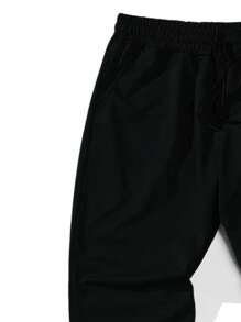 Manfinity Hypemode Men Cartoon Graphic Joggers - Black - View 3