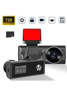 150°720PHD帶32G存儲卡行車記錄儀速度和坐標WiFi行車記錄儀 - 黑色 - 查看 1