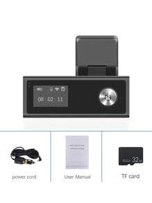 150°720PHD帶32G存儲卡行車記錄儀速度和坐標WiFi行車記錄儀 - 黑色 - 查看 3