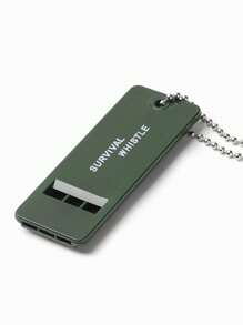 1pc Camping Survival Whistle - Army Green - View 1