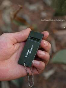 1pc Camping Survival Whistle - Army Green - View 2
