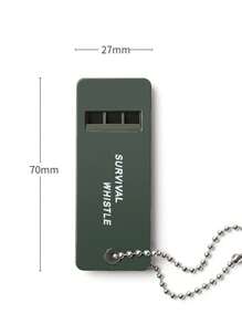 1pc Camping Survival Whistle - Army Green - View 3