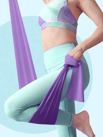 1pc Purple TPE Fitness Resistance Band