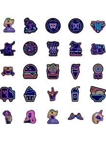 50入組塗鴉圖案貼紙 - 彩色 - 查看 4