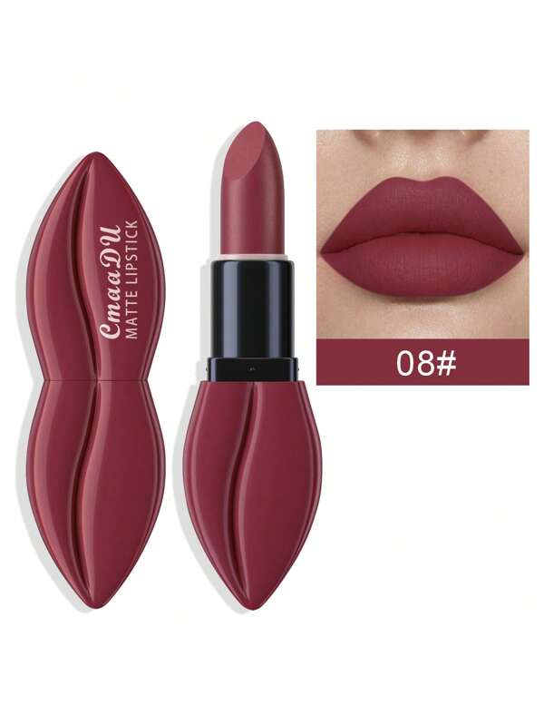 Velvet Matte Lipstick, Longlasting Nonstick Cup High Pigment Lipstick