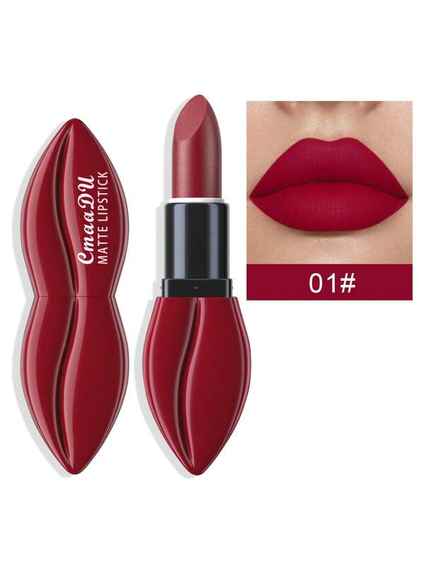 Velvet Matte Lipstick, Long-lasting Non-stick Cup High Pigment Lipstick