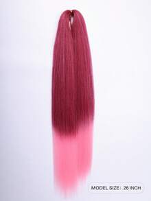 已拉伸的26英寸編織頭髮,專業柔軟的編織頭髮,適用於捲曲辮子,可熱水定型的合成鉤針頭髮擴展 - 彩色 - 查看 2