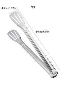 1入組不銹鋼食物鉗廚房用現代主義燒烤食物鉗 - 銀色 - 查看 3