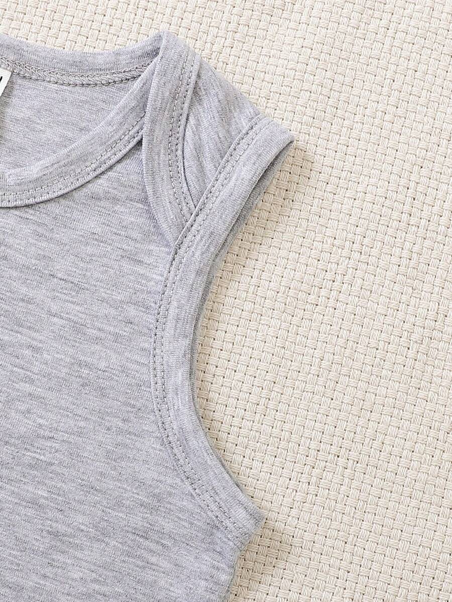 SHEIN Baby Boy 2pcs Shark Print Tank Bodysuit for Sale Australia New