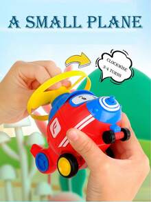 1入組兒童卡通飛機玩具 - 紅色 - 查看 2