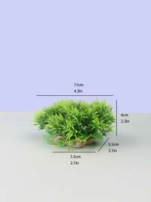 1入組人工水草裝飾物適用於水族館適用於裝飾用品 - 綠色 - 查看 4