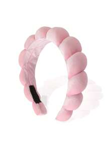 1入組女性雲朵設計時尚髮箍適用於日常 - 粉色 - 查看 1