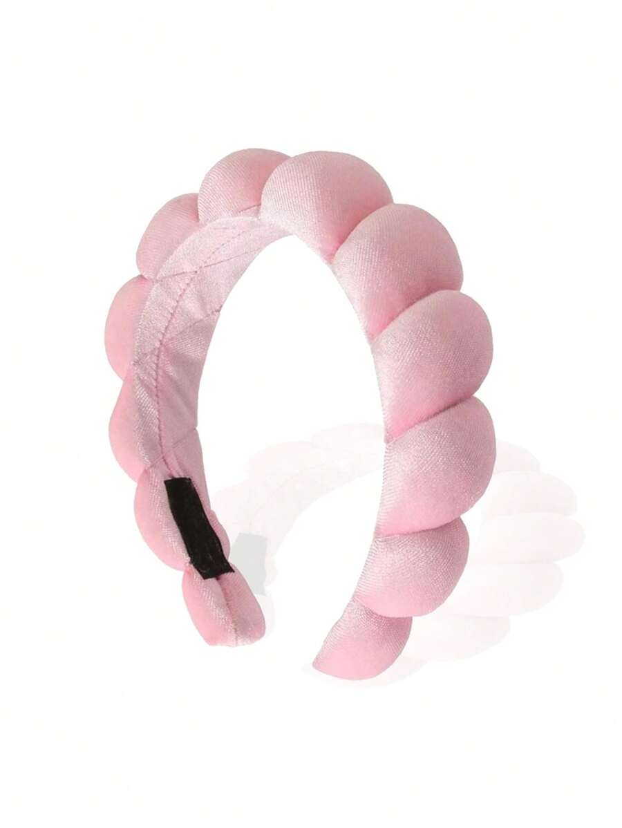 1入組女性雲朵設計時尚髮箍適用於日常 - 粉色 - 查看 1